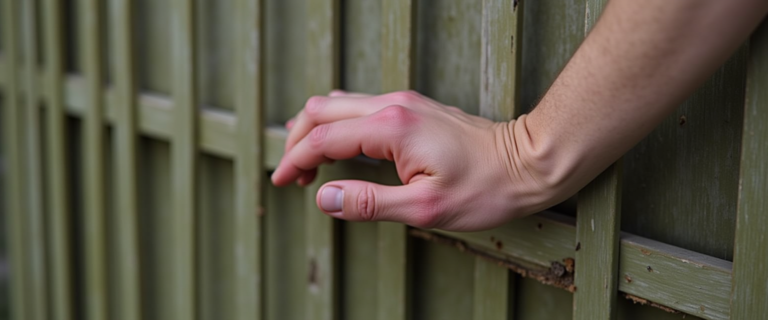 Травма кисти об забор